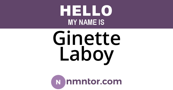 Ginette Laboy