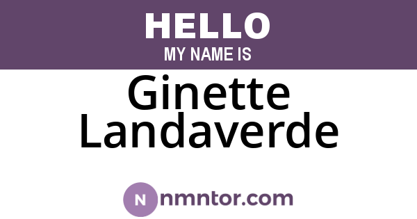 Ginette Landaverde