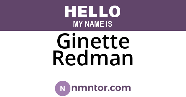 Ginette Redman