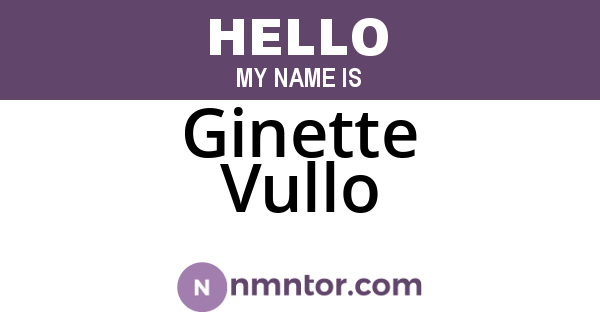 Ginette Vullo