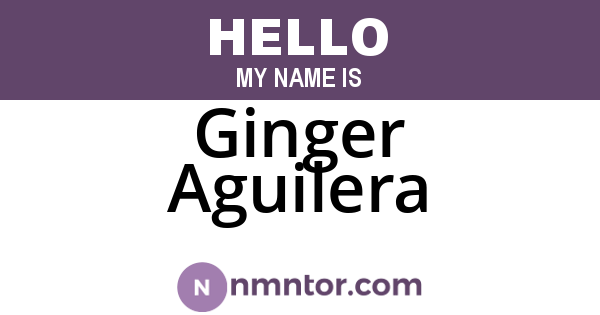 Ginger Aguilera