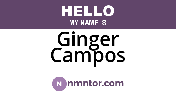 Ginger Campos