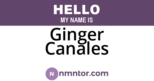 Ginger Canales