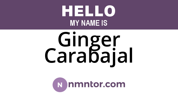 Ginger Carabajal