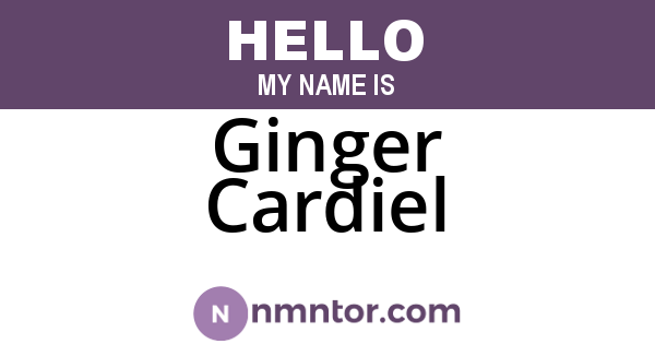 Ginger Cardiel
