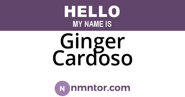 Ginger Cardoso