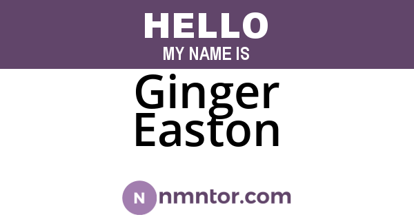 Ginger Easton