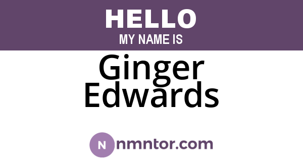 Ginger Edwards