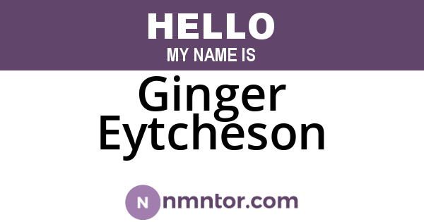 Ginger Eytcheson