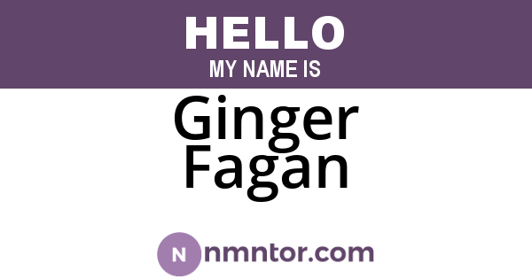 Ginger Fagan