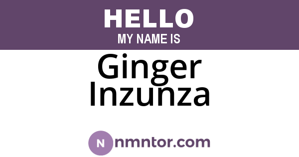 Ginger Inzunza