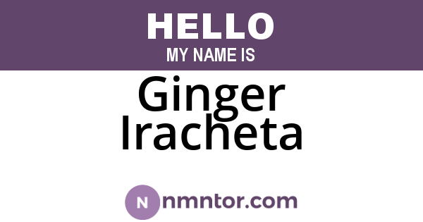 Ginger Iracheta