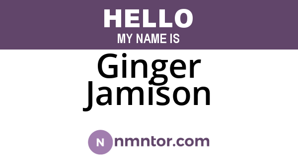 Ginger Jamison
