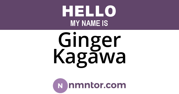 Ginger Kagawa