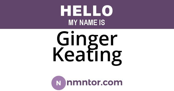 Ginger Keating