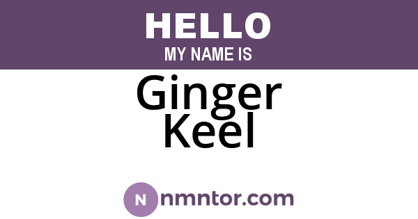 Ginger Keel