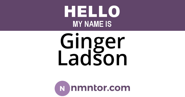 Ginger Ladson