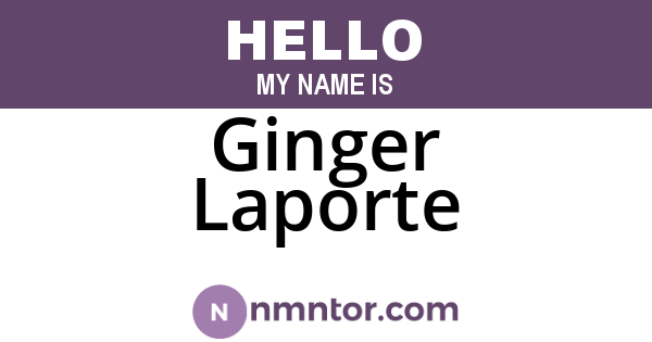 Ginger Laporte