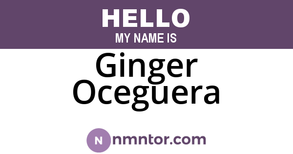 Ginger Oceguera