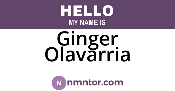 Ginger Olavarria