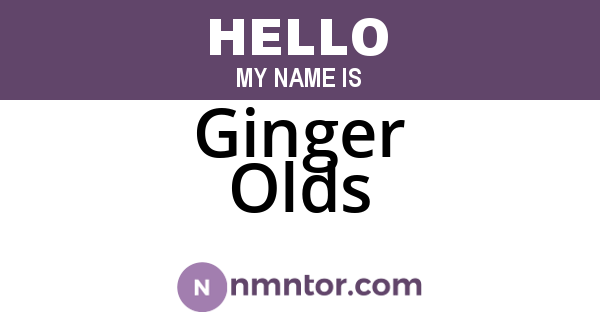 Ginger Olds