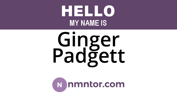Ginger Padgett