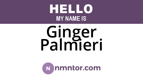 Ginger Palmieri