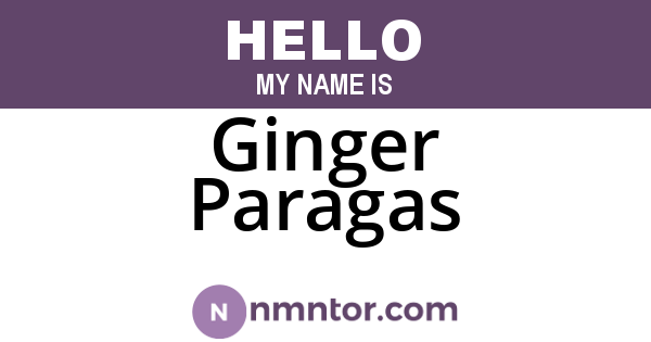 Ginger Paragas