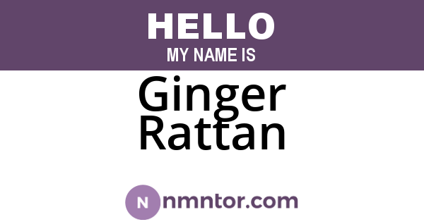 Ginger Rattan