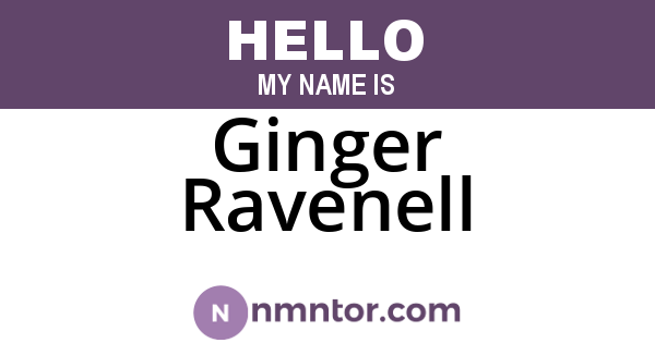Ginger Ravenell
