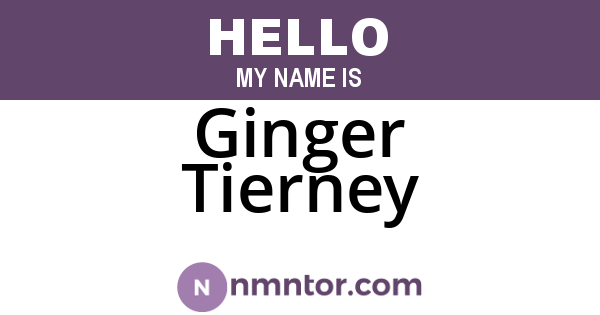 Ginger Tierney