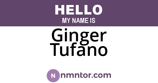 Ginger Tufano
