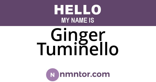 Ginger Tuminello