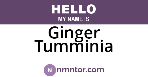 Ginger Tumminia