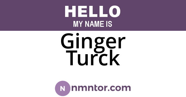 Ginger Turck