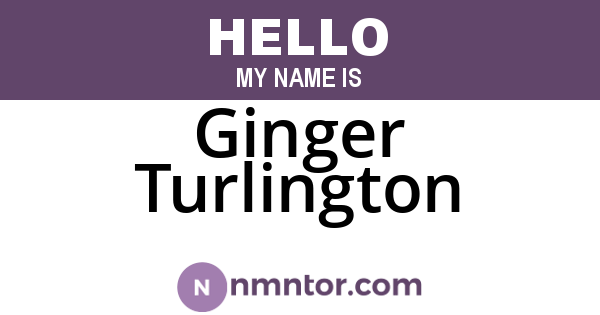 Ginger Turlington