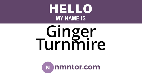 Ginger Turnmire