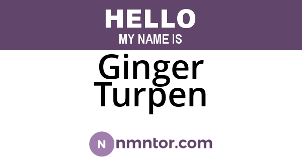 Ginger Turpen