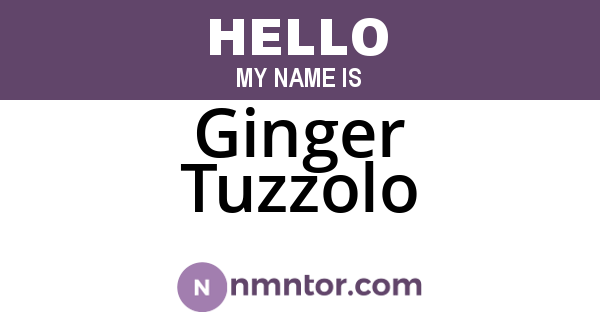 Ginger Tuzzolo