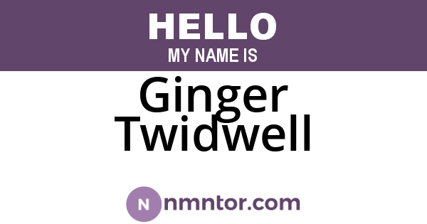 Ginger Twidwell