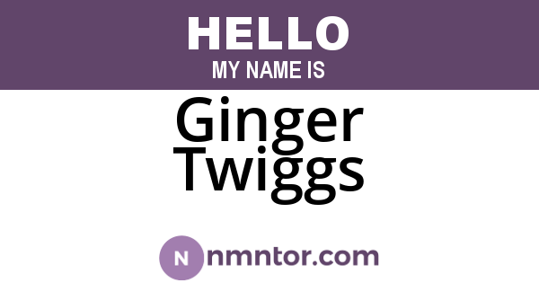 Ginger Twiggs