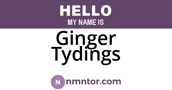 Ginger Tydings