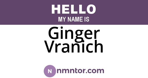 Ginger Vranich