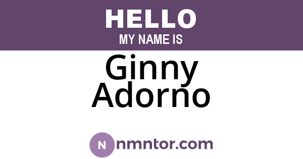 Ginny Adorno
