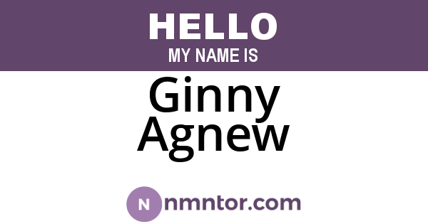 Ginny Agnew