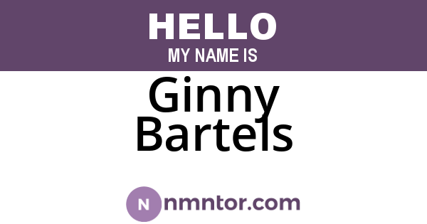 Ginny Bartels