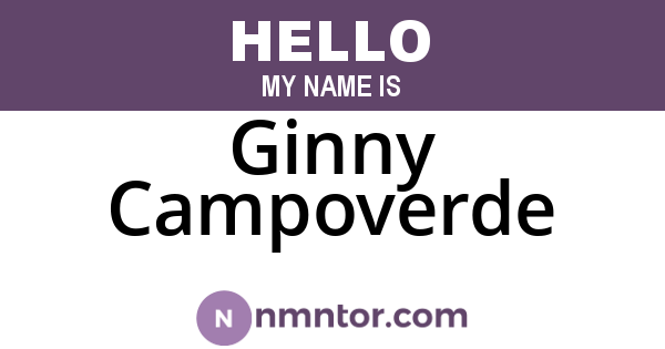 Ginny Campoverde