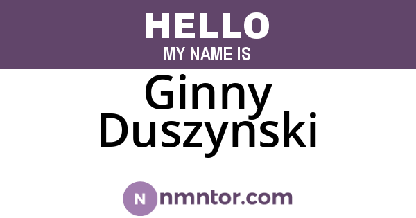 Ginny Duszynski