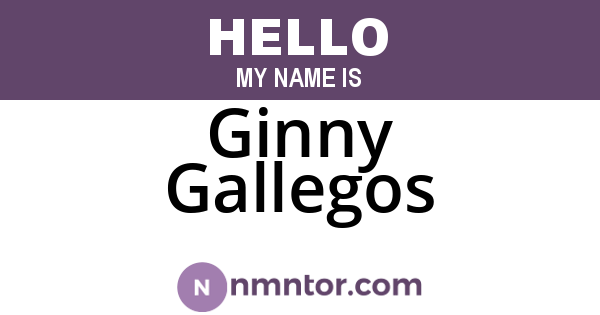 Ginny Gallegos