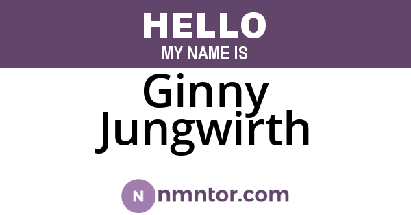 Ginny Jungwirth